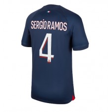 Paris Saint-Germain Sergio Ramos #4 Hemmatröja 2023-24 Korta ärmar